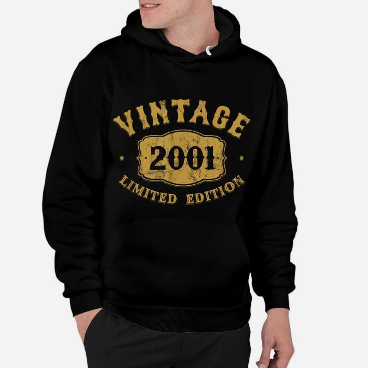 19 Years Old 19Th B-Day Birthday Vintage Gift 2001 E7 Hoodie