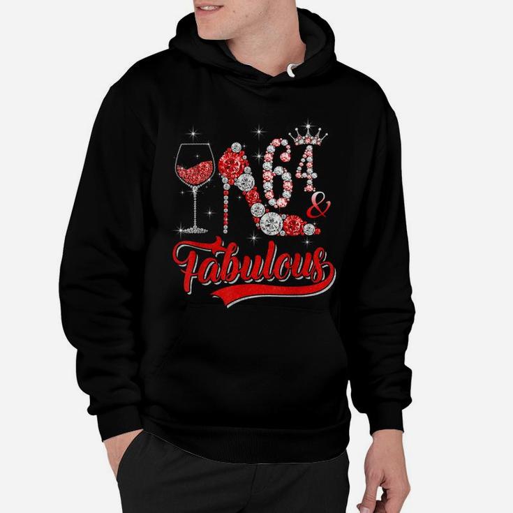 64 And Fabulous 64 Years Old Birthday Diamond Crown Shoes Hoodie