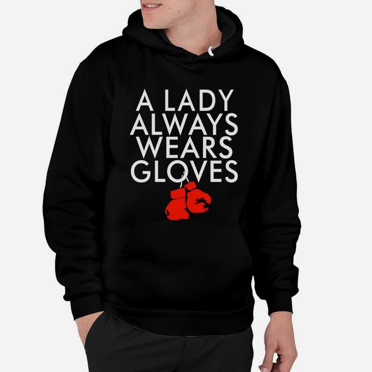 A Lady Always Wears Gloves Boxing Coach Spar T Shirt Hoodie
