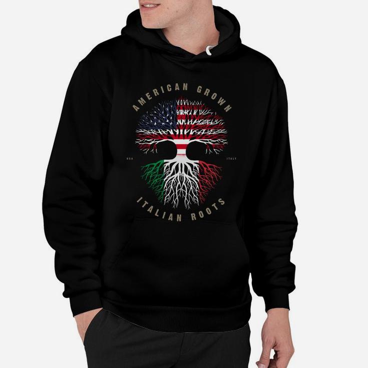 American Grown Italian Roots Italy Flag  Sweatshirt Hoodie