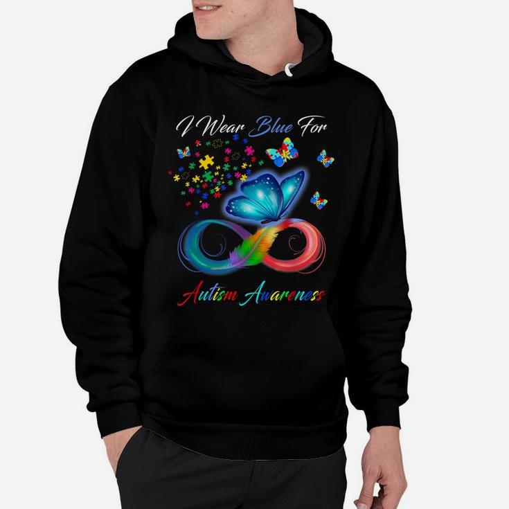 Autism Awareness - I Wear Blue For Autism Awareness Gifts Hoodie