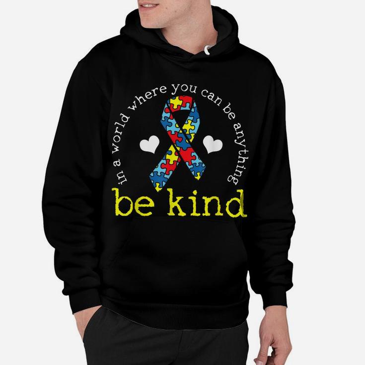 Autism Awareness Tshirt Kindness Puzzle Ribbon Heart Hoodie