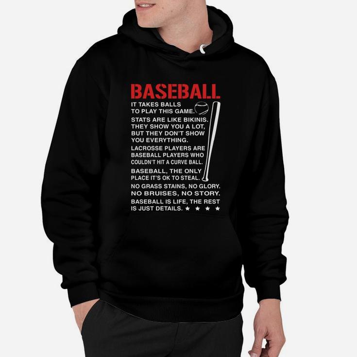 Baseball Is Life ,the Rest Is Just Details Hoodie
