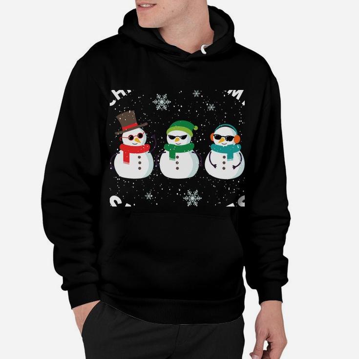 Chillin With My Snowmies Cute Snowman Ugly Christmas Sweater Sweatshirt Hoodie