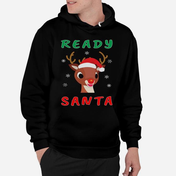 Christmas Rudolph Red Nose Reindeer Kids Gift Sweatshirt Hoodie