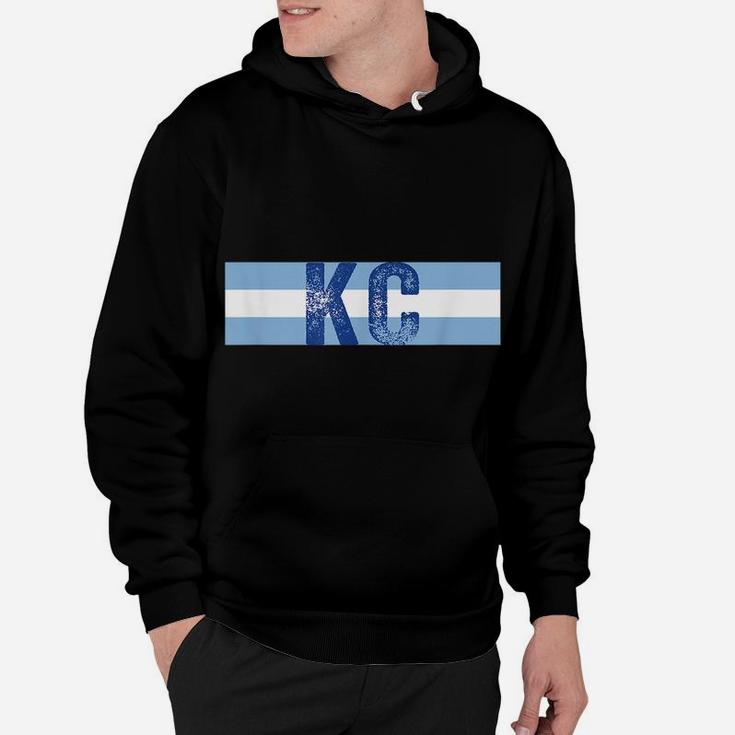 Cool Kc Royal Blue Kansas City Vintage Kc Baseball Stripes Hoodie