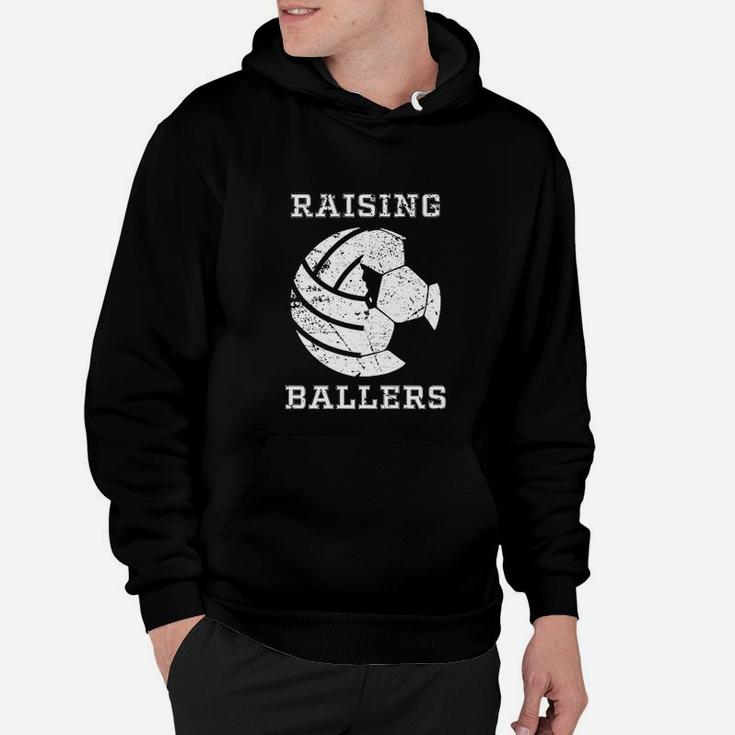 Cool Raising Ballers Men Soccer Volleyball Dad Gifts Hoodie