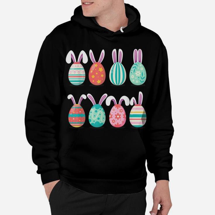 Cute Eggs Easter Day Family Matching Pajama Egg Hunting Hoodie