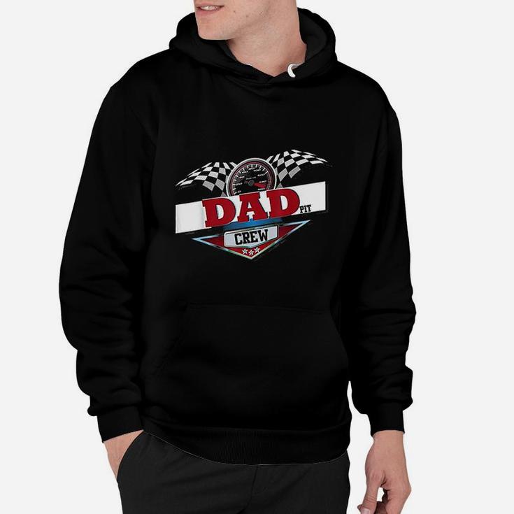 Dad Pit Crew For Car Racing Party Matching Costume Hoodie