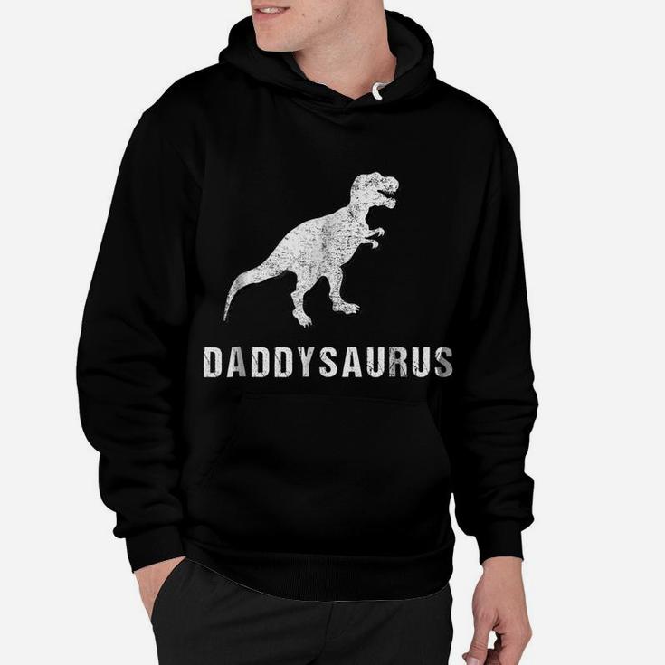 Daddysaurus Shirt Funny Dinosaur First Time Dad Gift Kids Hoodie
