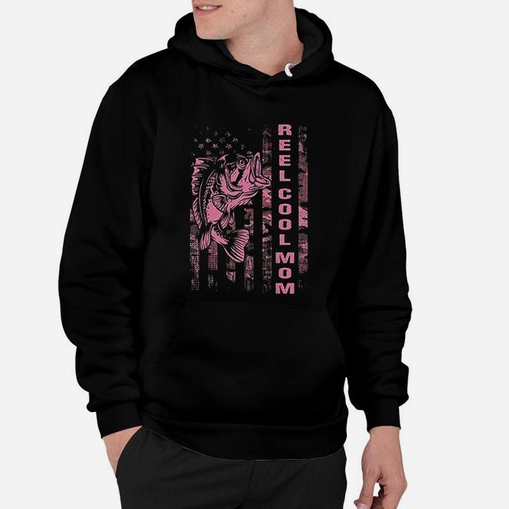 Fishing Mom Pink Camouflage Usa Flag Mothers Day Hoodie