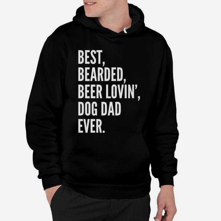 Funny Bearded Dad  | Beer Lover Dog Owner Gift Tee Hoodie