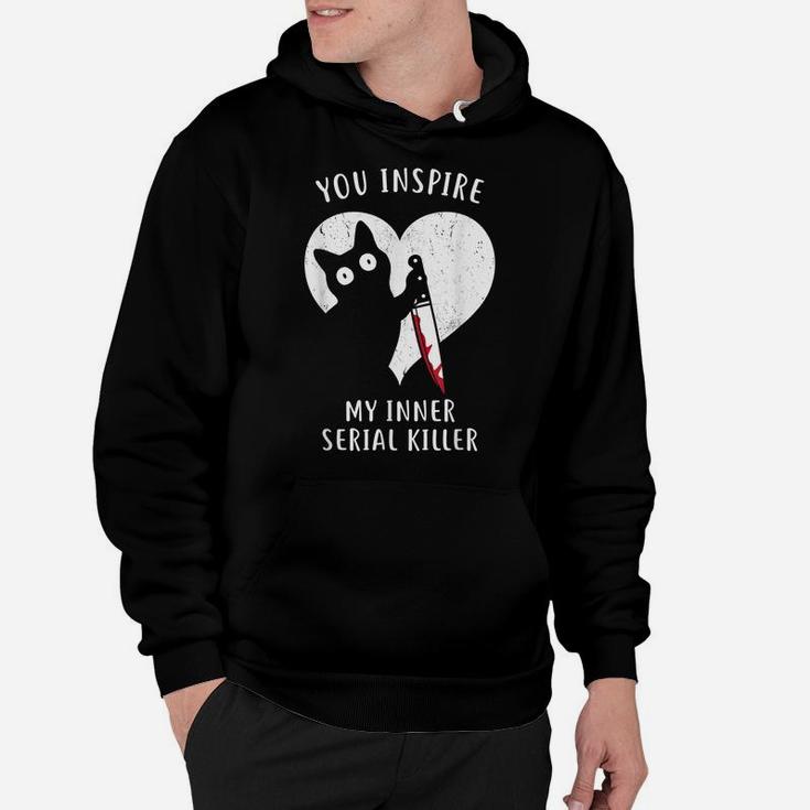 Funny Cat In Heart You Inspire Me, Gifts For Cat Lovers Hoodie