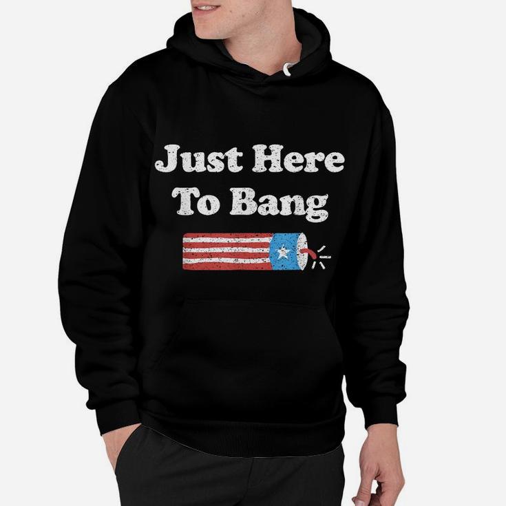 Funny Fourth Of July 4Th Of July I'm Just Here To Bang Hoodie
