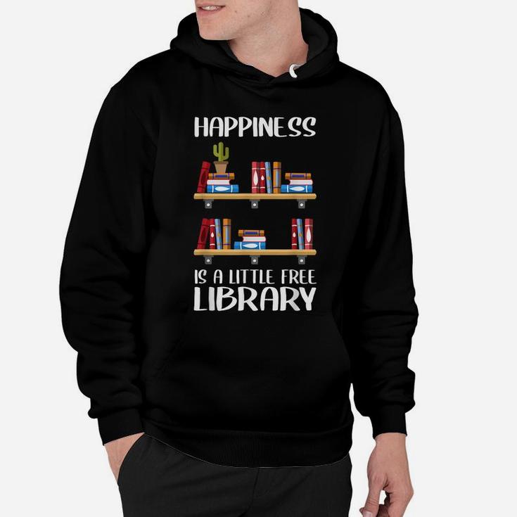 Funny Library Gift For Men Women Cool Little Free Library Hoodie