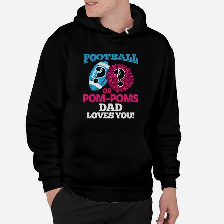 Gender Reveal For Dad Football Cheerleader Hoodie
