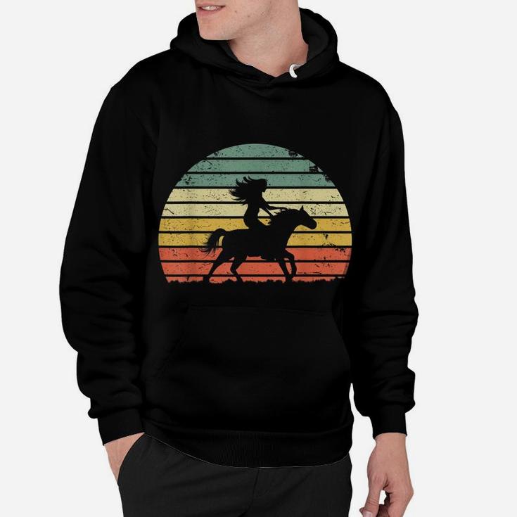 Girl Horse Riding Shirt Vintage Cowgirl Texas Ranch Hoodie