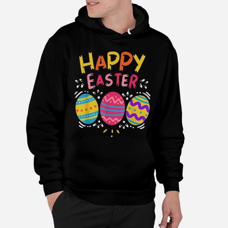 Happy Easter Day  Colorful Dye Egg Hunting Cute Shirt Hoodie
