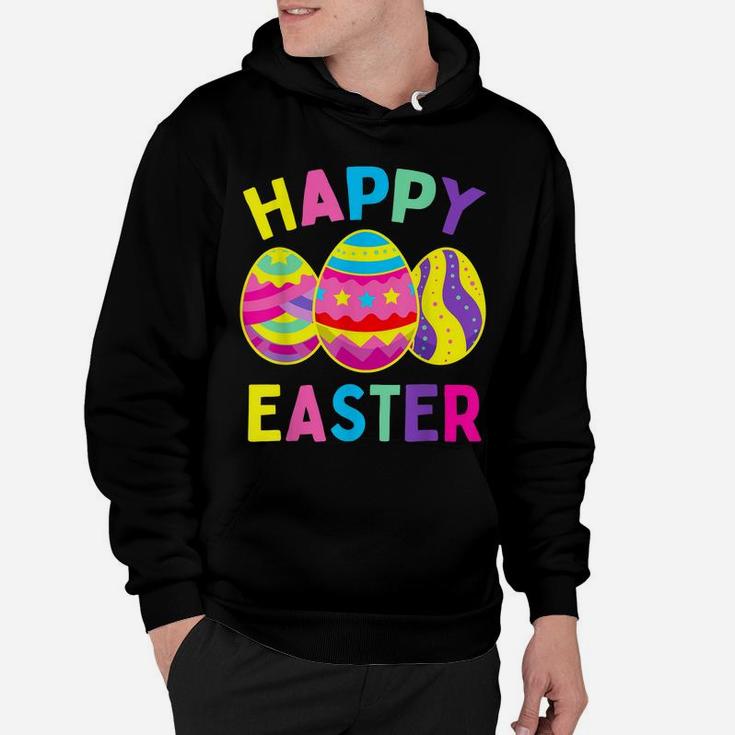 Happy Easter Day, Cute Colorful Egg Hunting Women Boys Girls Hoodie