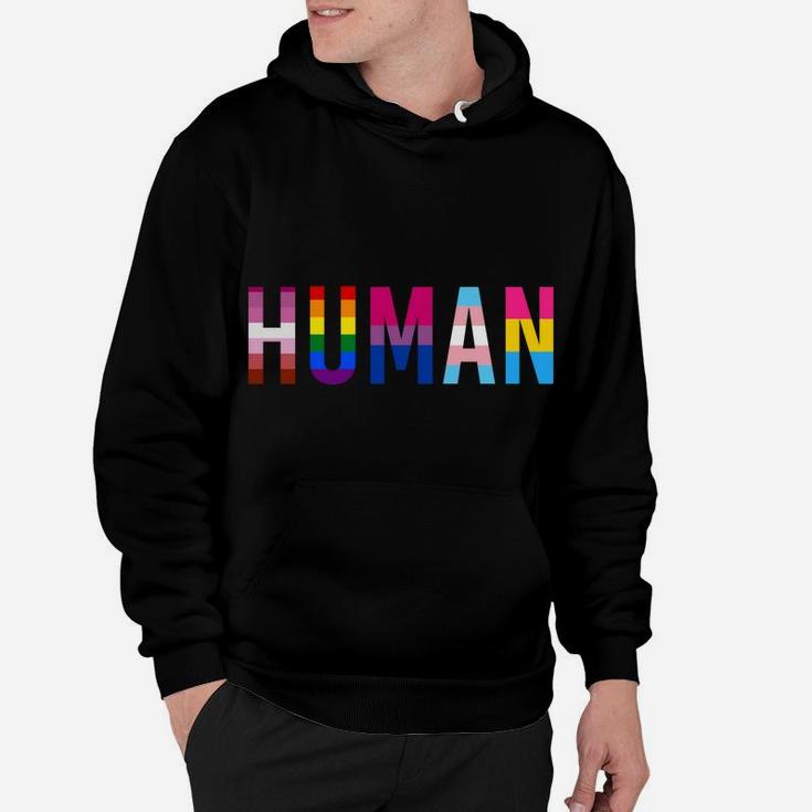 Human Lgbt Flag Gay Pride Month Transgender Rainbow Lesbian Sweatshirt Hoodie
