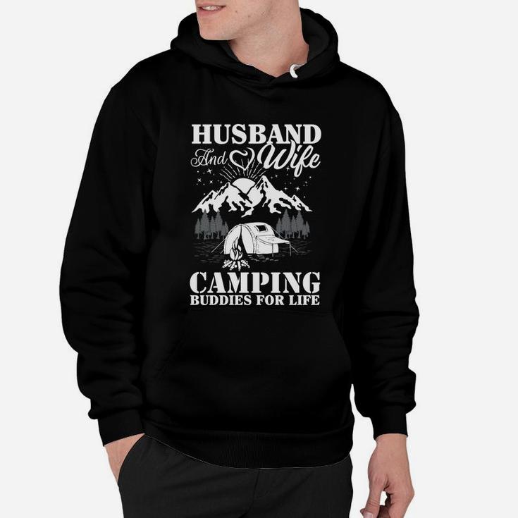 Husband And Wife Camping Buddies For Life Hoodie