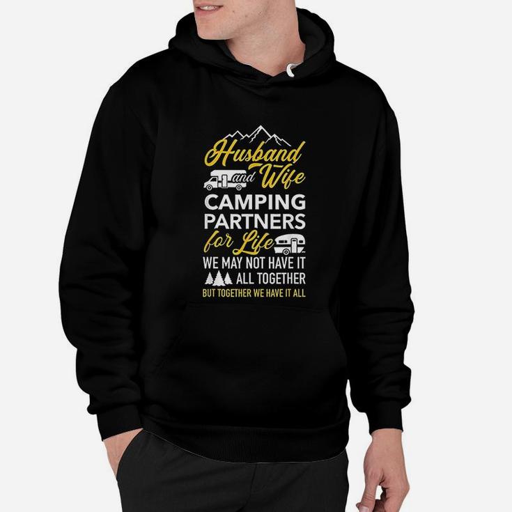 Husband And Wife Camping Partners For Life Rv Trailer Hoodie