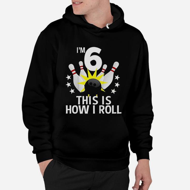 Kids 6 Year Old Bowling Birthday Party Hoodie
