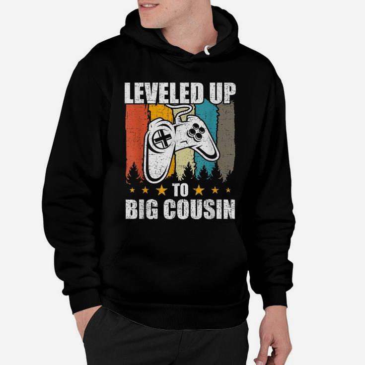 Leveled Up To Big Cousin Funny Video Gamer Gaming Gift Hoodie
