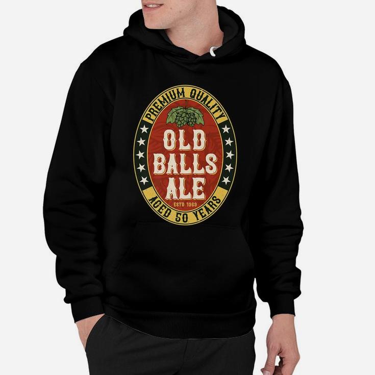 Mens Over The Hill 50 Old Balls Club For Beer Lover Hoodie