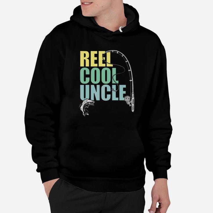 Mens Reel Cool Uncle Fishing Daddy Fathers Day Shirt Hoodie