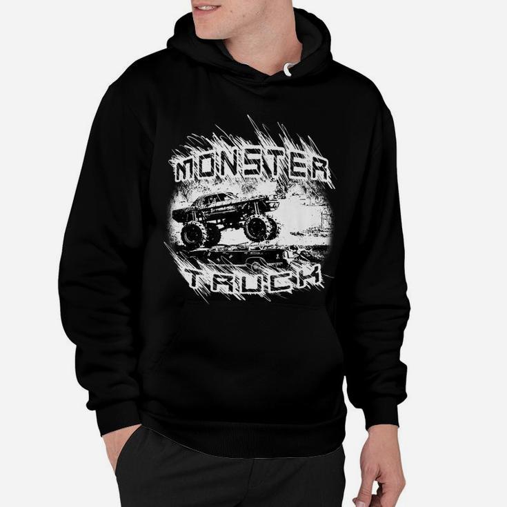 Monster Truck Racing, Crushing Jumping Cars Hoodie