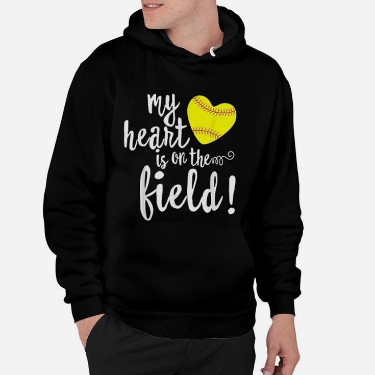 My Heart Is On That Field Baseball Mother Day Hoodie