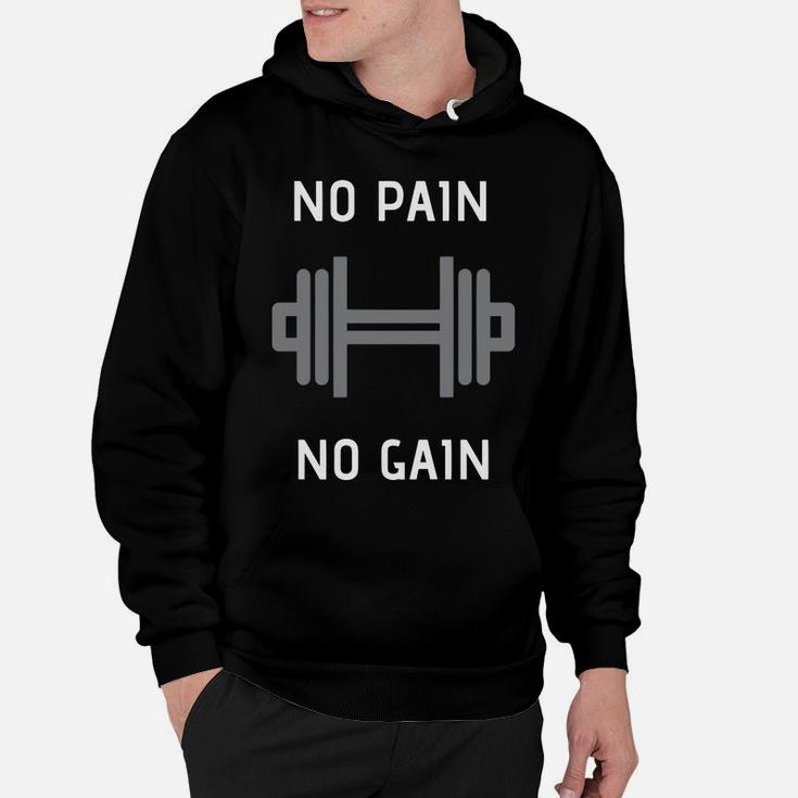 No Pain No Gain Dumbbell Fitness Body Hoodie