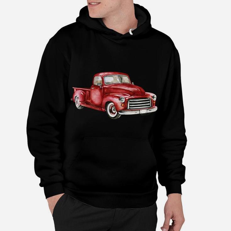 Not Old Just Retro Fun Vintage Red Pick Up Truck Sweatshirt Hoodie