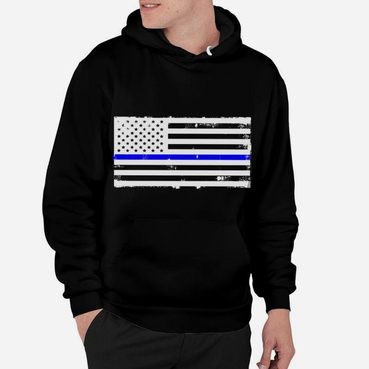 Proud Police Officer Mom Policeman Policewoman Mother Flag Sweatshirt Hoodie