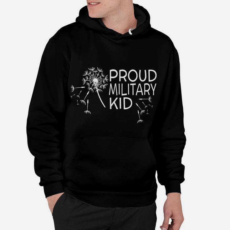 Purple Proud Military Child Of Veteran Soldier For April Hoodie