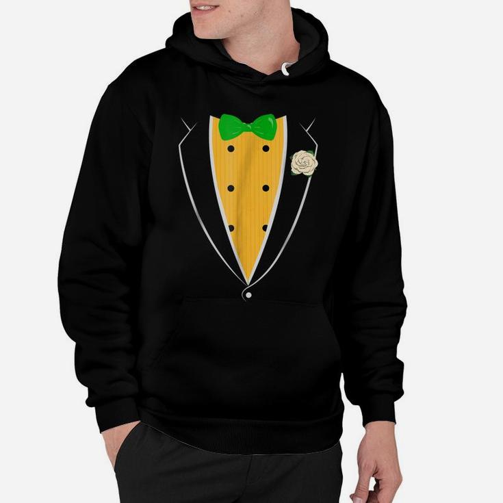 Purple Tuxedo With Green Bow Tie Funny Novelty T Shirt Hoodie