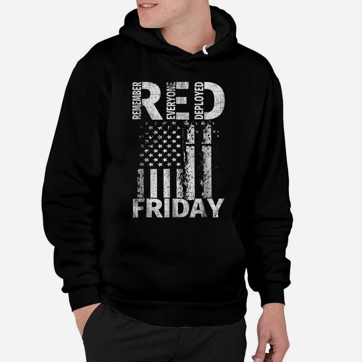 Red Friday Remember Everyone Deployed US Flag T Shirt Hoodie