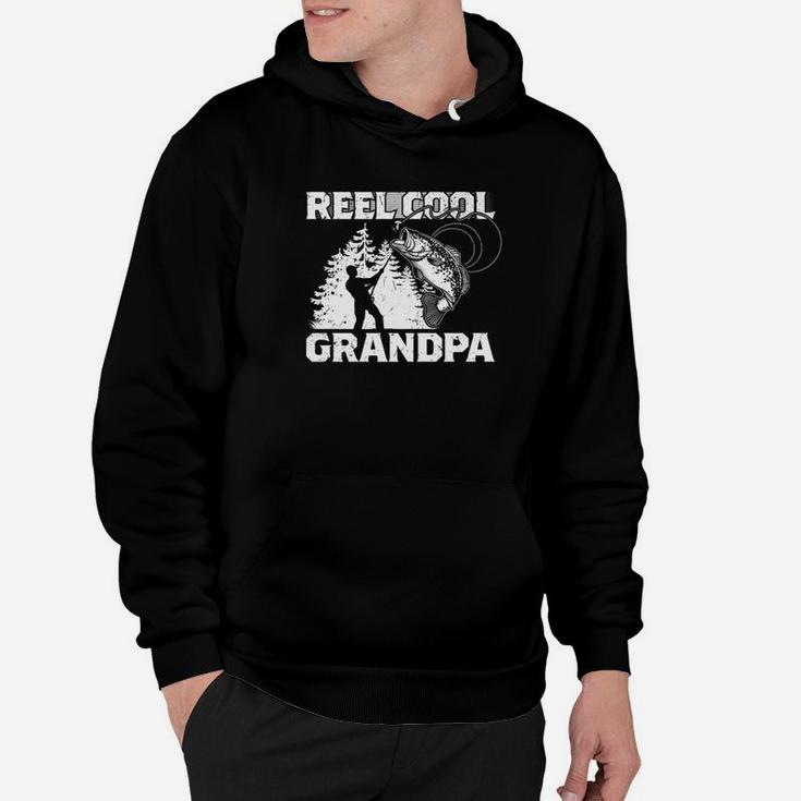 Reel Cool Grandpa Fathers Day Fishing Lover Gift Hoodie