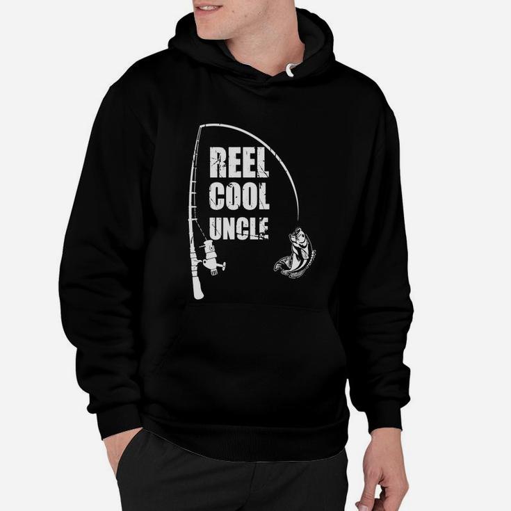 Reel Cool Uncle Great Gift Fishing For Uncle Hoodie