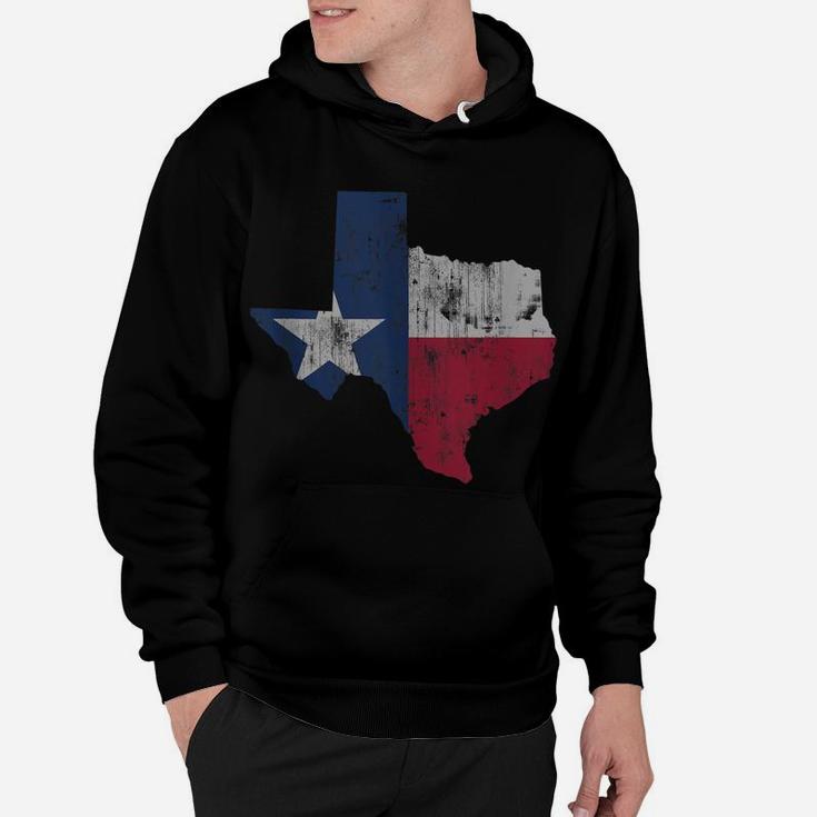 Retro Texas Flag Map Gift Men Women Kids Hoodie
