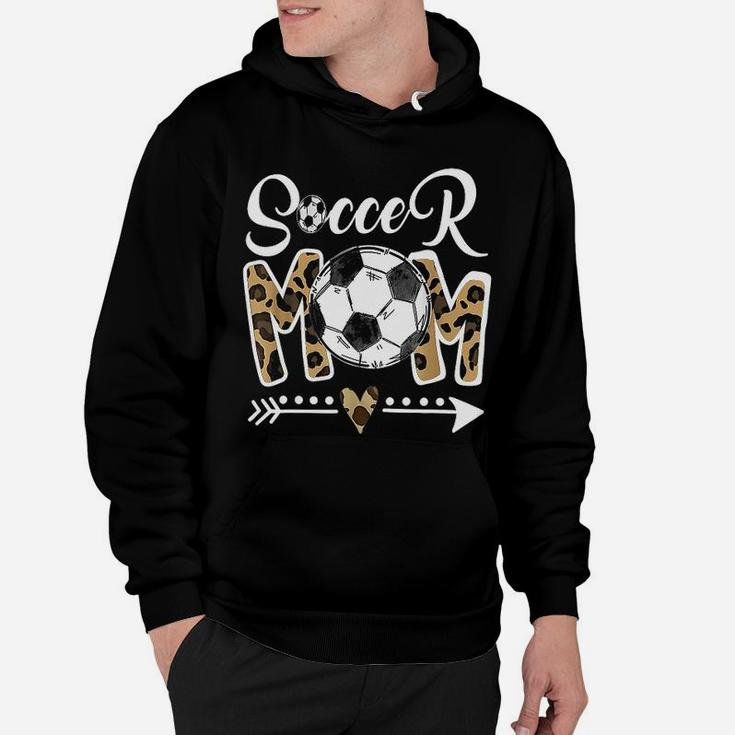 Soccer Mom Leopard Funny Soccer Mom Mothers Day Hoodie