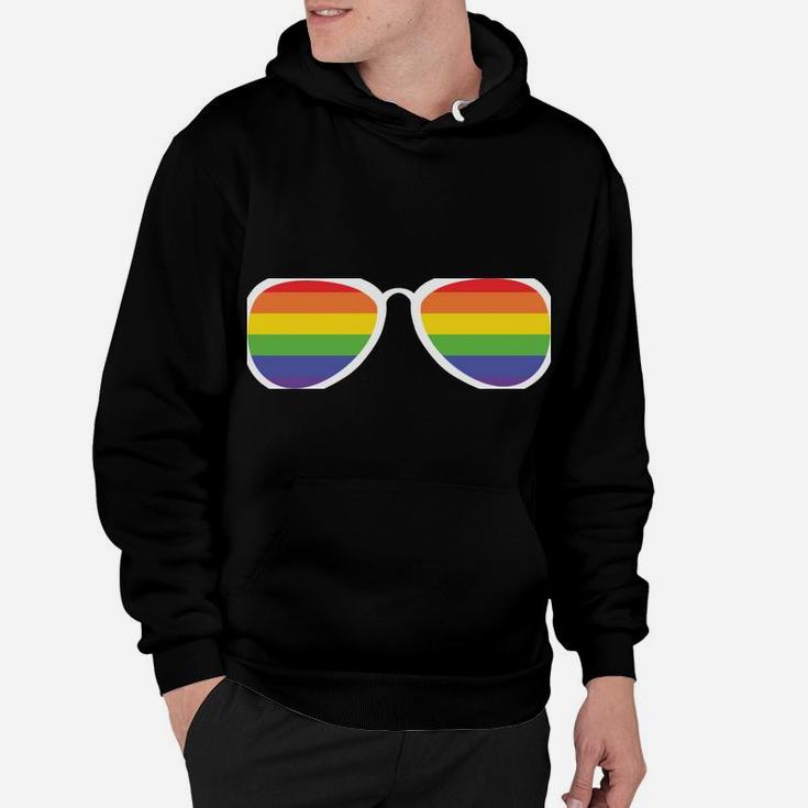 Sounds Gay I'm In Funny Rainbow Sunglasses Lgbt Pride Hoodie