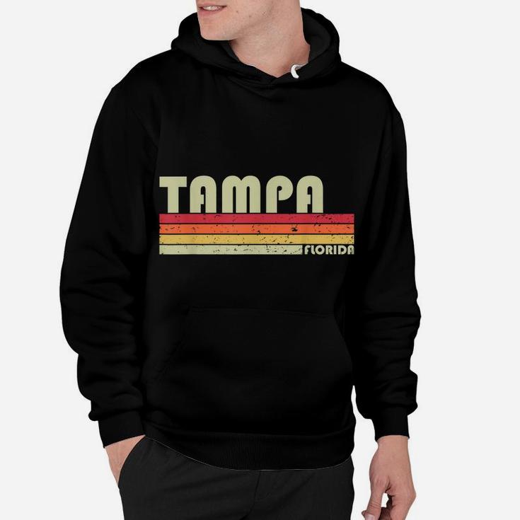 Tampa Fl Florida Funny City Home Roots Gift Retro 70S 80S Hoodie