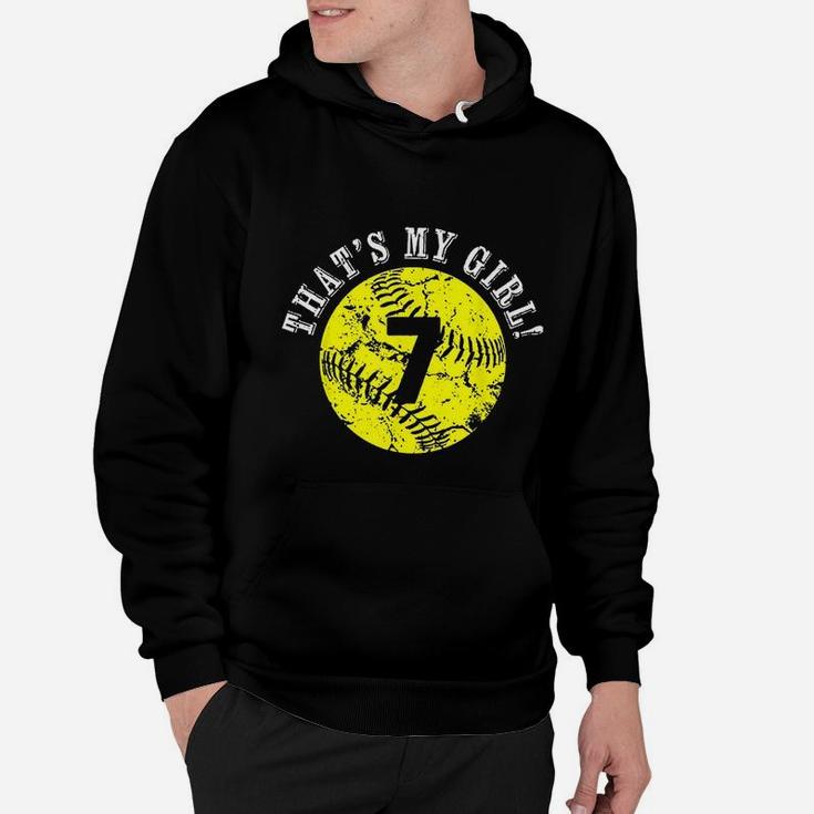That Is My Girl Softball Player Mom Or Dad Gift Hoodie