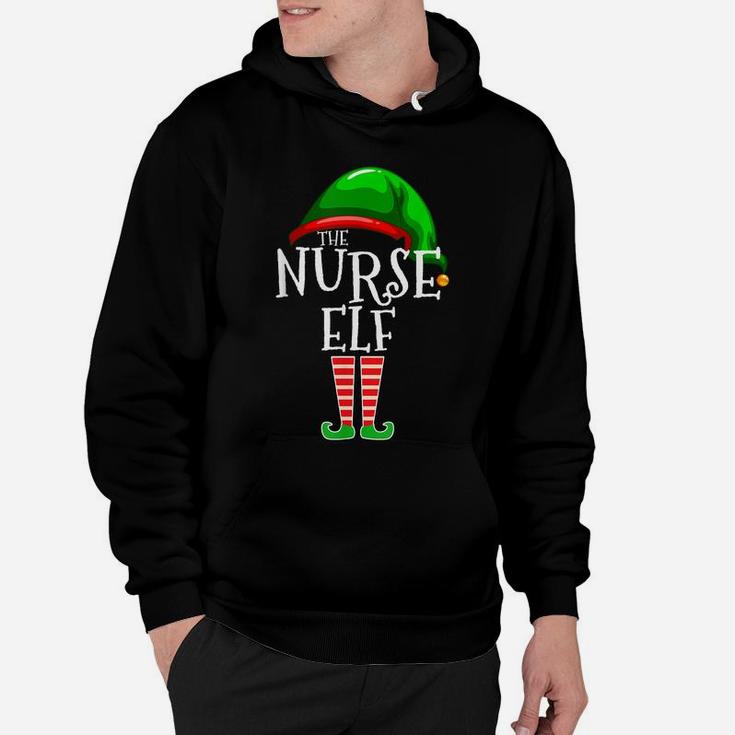 The Nurse Elf Family Matching Group Christmas Gift Funny Hoodie