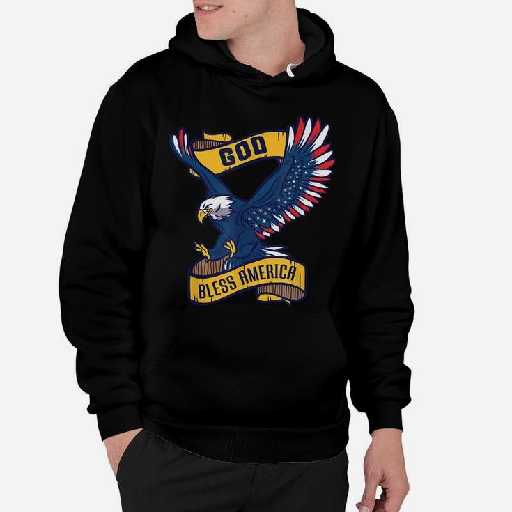 Usa Patriotic American 4Th Of July Outfit God Bless America Hoodie