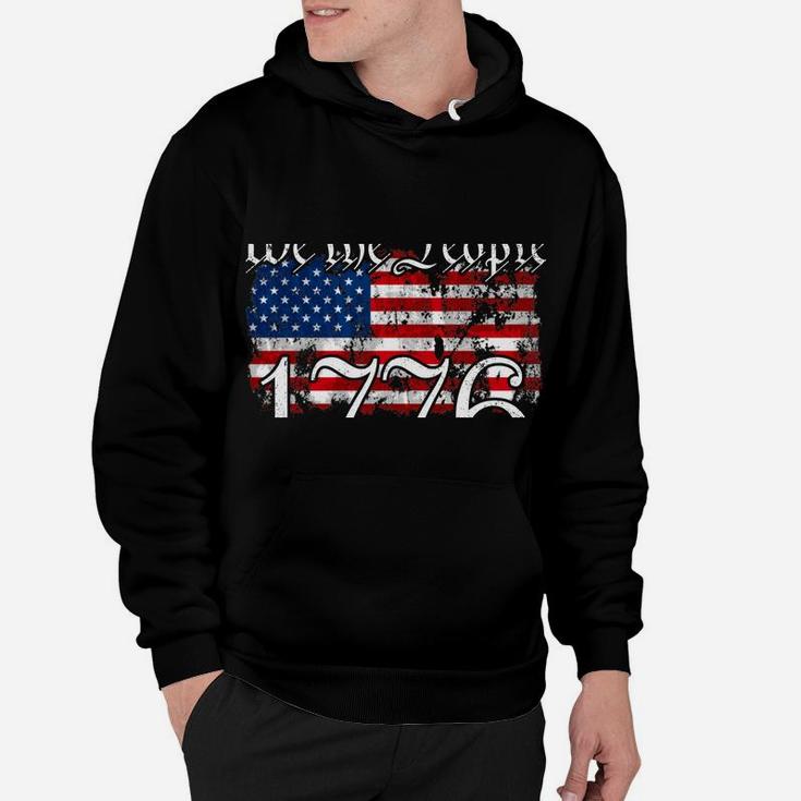We The People 1776 US Constitution Freedom American Flag Sweatshirt Hoodie