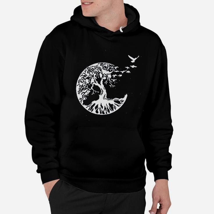 Women Life Tree Birds Graphic Outdoor Nature Hiking Camping Hoodie