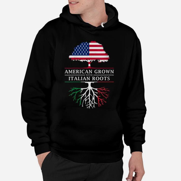 Womens American Grown With Italian Roots - Italy Hoodie